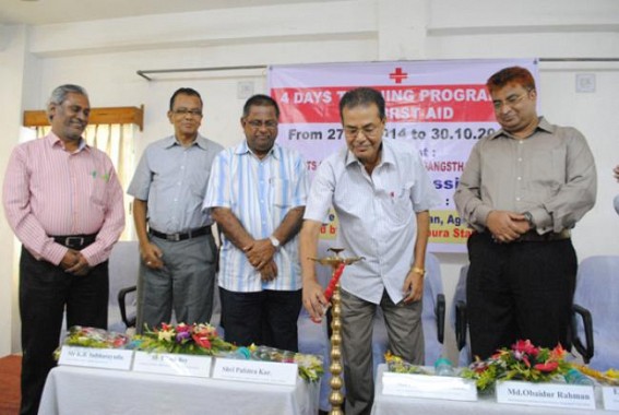 First aid training helps save lives: Bhanulal Saha First aid training helps save lives: Bhanulal Saha